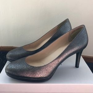 Calvin Klein Odette Metallic Platform Pumps sz 10